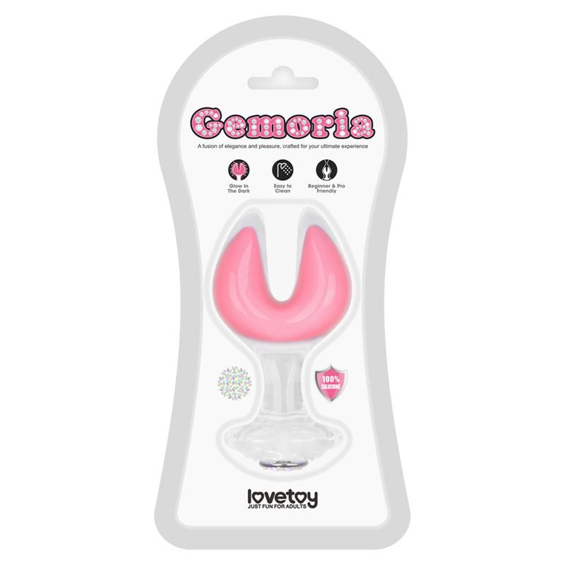 LOVETOY - GEMORIA PLUG ANAL SILICONA DOBLE PUNTA BRILLA EN LA OSCURIDAD