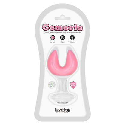 LOVETOY - GEMORIA PLUG ANAL SILICONA DOBLE PUNTA BRILLA EN LA OSCURIDAD
