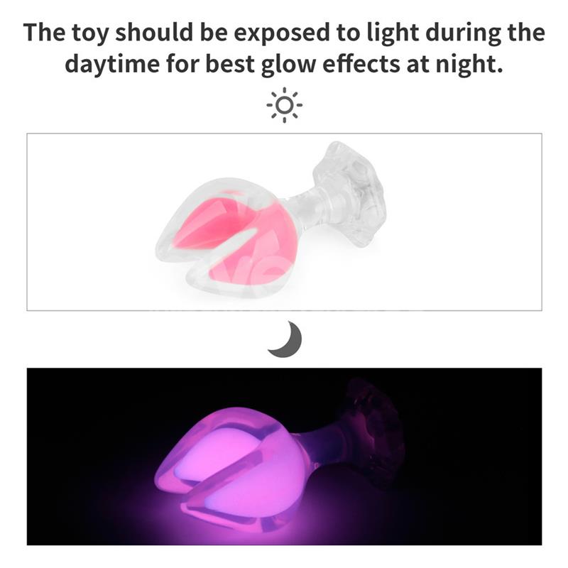 LOVETOY - GEMORIA PLUG ANAL SILICONA DOBLE PUNTA BRILLA EN LA OSCURIDAD