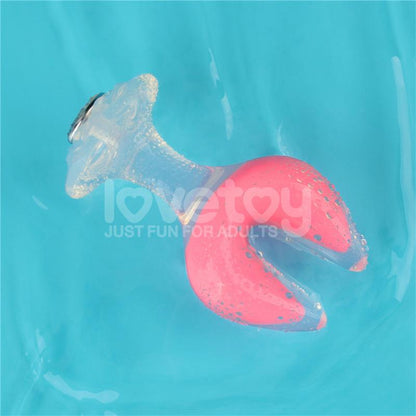 LOVETOY - GEMORIA PLUG ANAL SILICONA DOBLE PUNTA BRILLA EN LA OSCURIDAD