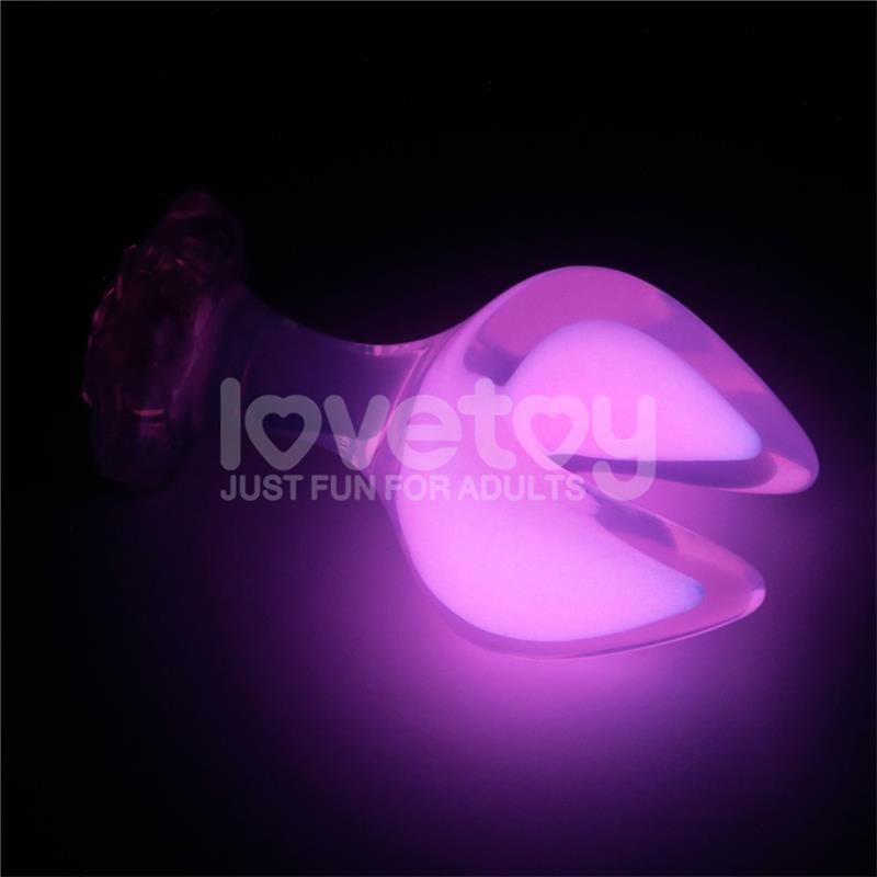 LOVETOY - GEMORIA PLUG ANAL SILICONA DOBLE PUNTA BRILLA EN LA OSCURIDAD