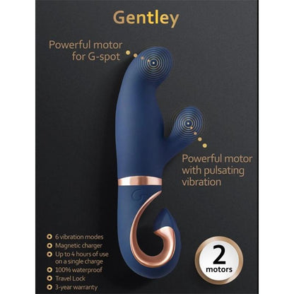 GVIBE - GENTLEY VIBRADOR PUNTO G CARIBBEAN BLUE
