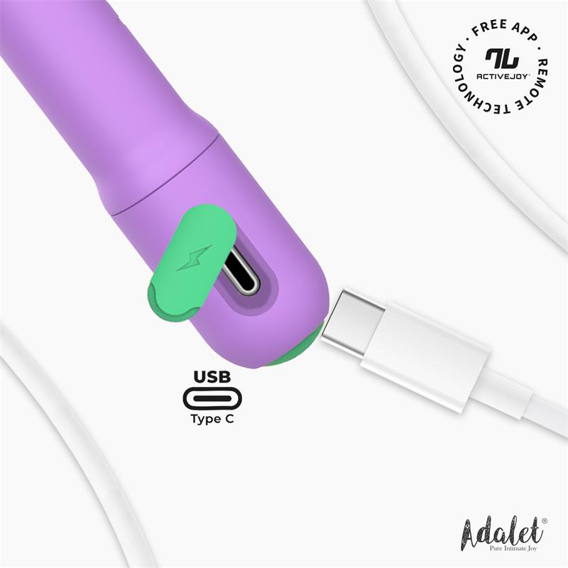 ADALET - GENTLY ESTIMULADOR PUNTO G CON APP LAVANDA