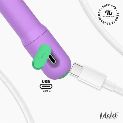 ADALET - GENTLY ESTIMULADOR PUNTO G CON APP LAVANDA