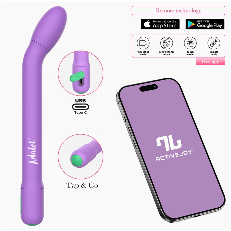 ADALET - GENTLY ESTIMULADOR PUNTO G CON APP LAVANDA