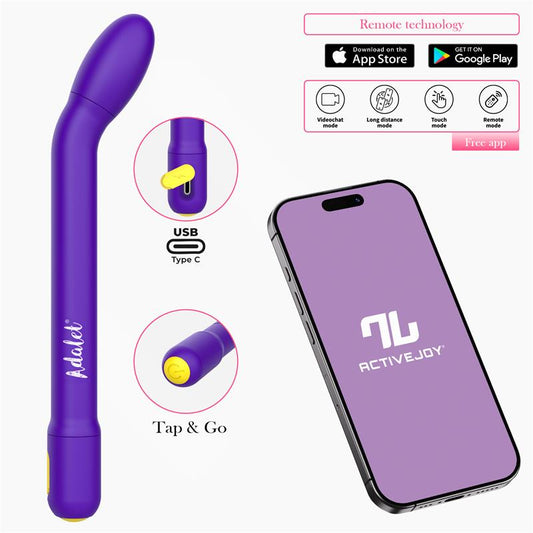 ADALET - GENTLY ESTIMULADOR PUNTO G CON APP PURPURA