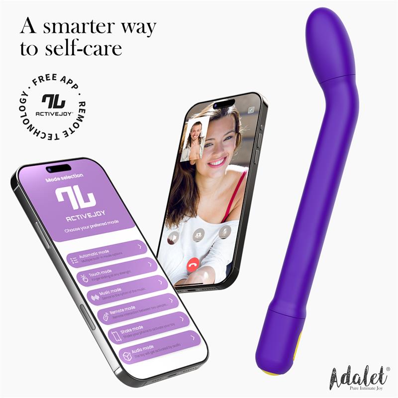 ADALET - GENTLY ESTIMULADOR PUNTO G CON APP PURPURA