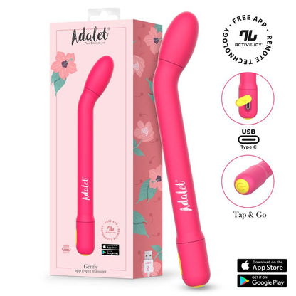 ADALET - GENTLY ESTIMULADOR PUNTO G CON APP ROSA