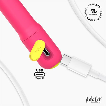 ADALET - GENTLY ESTIMULADOR PUNTO G CON APP ROSA