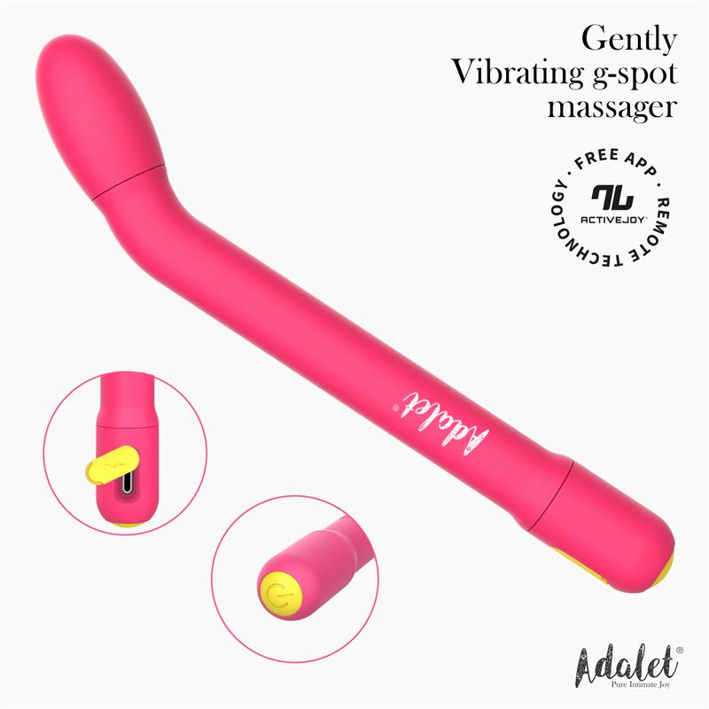 ADALET - GENTLY ESTIMULADOR PUNTO G CON APP ROSA
