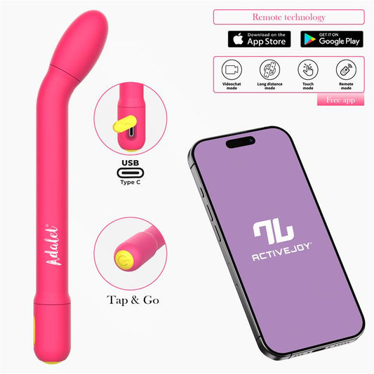 ADALET - GENTLY ESTIMULADOR PUNTO G CON APP ROSA