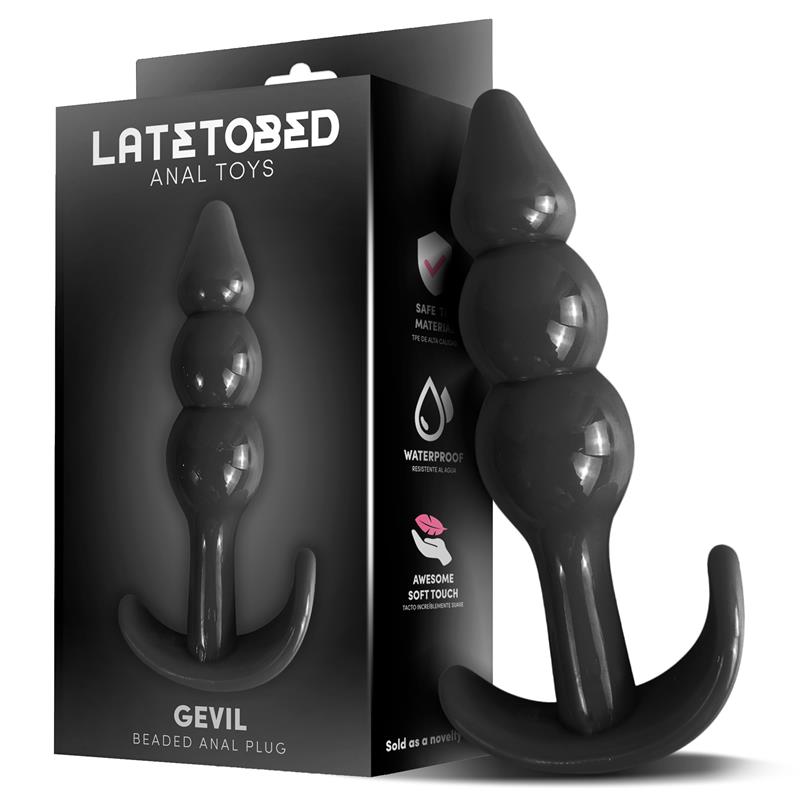LATETOBED - GEVIL PLUG ANAL EN ANCLA NEGRO