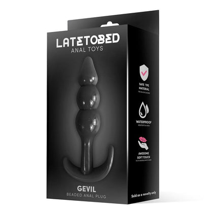LATETOBED - GEVIL PLUG ANAL EN ANCLA NEGRO