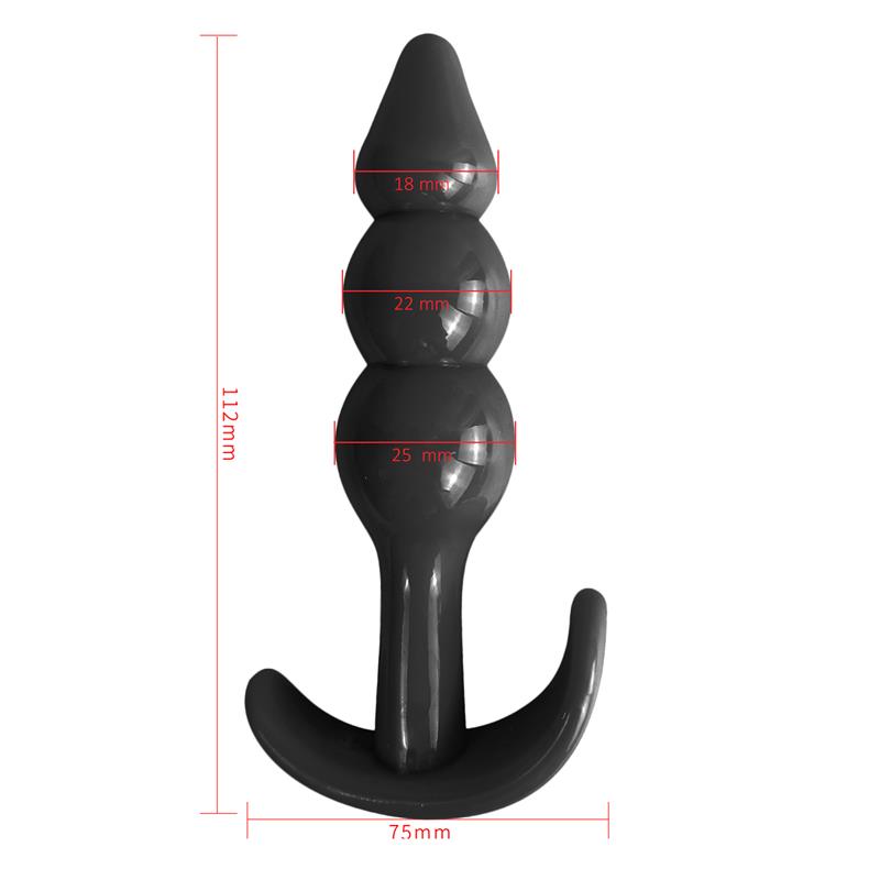 LATETOBED - GEVIL PLUG ANAL EN ANCLA NEGRO
