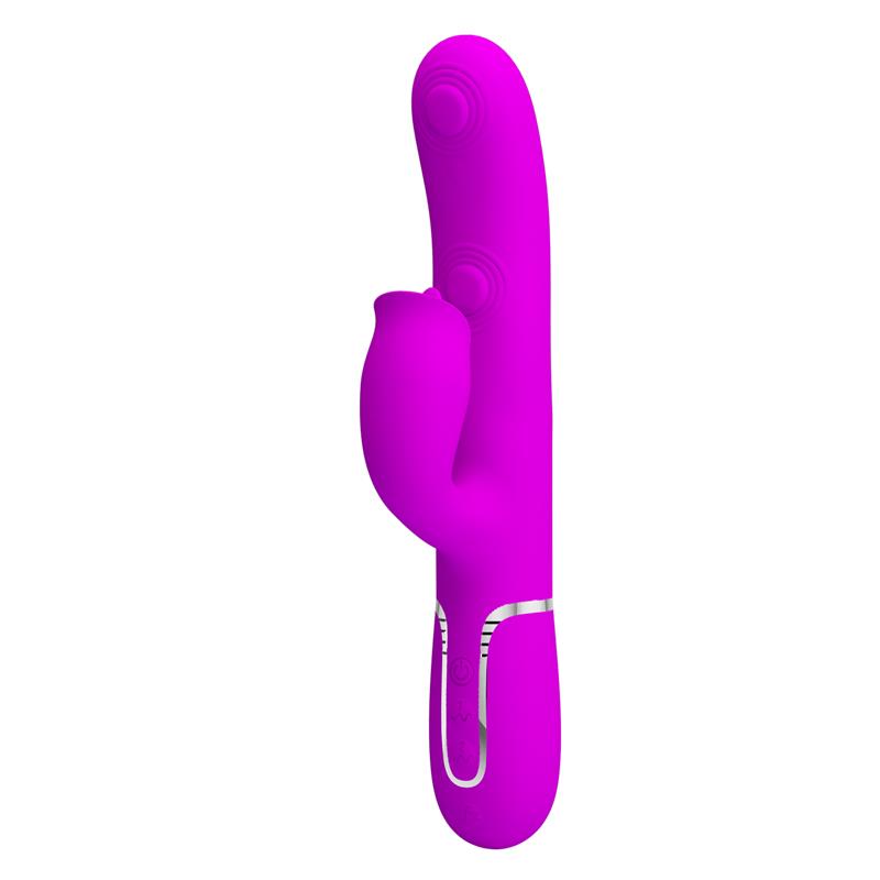 PRETTYLOVE - GIGI VIBRADOR CON LICKING Y THUMPING FUCSIA