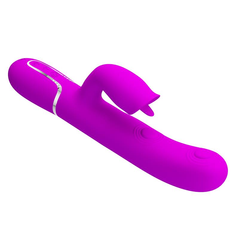 PRETTYLOVE - GIGI VIBRADOR CON LICKING Y THUMPING FUCSIA