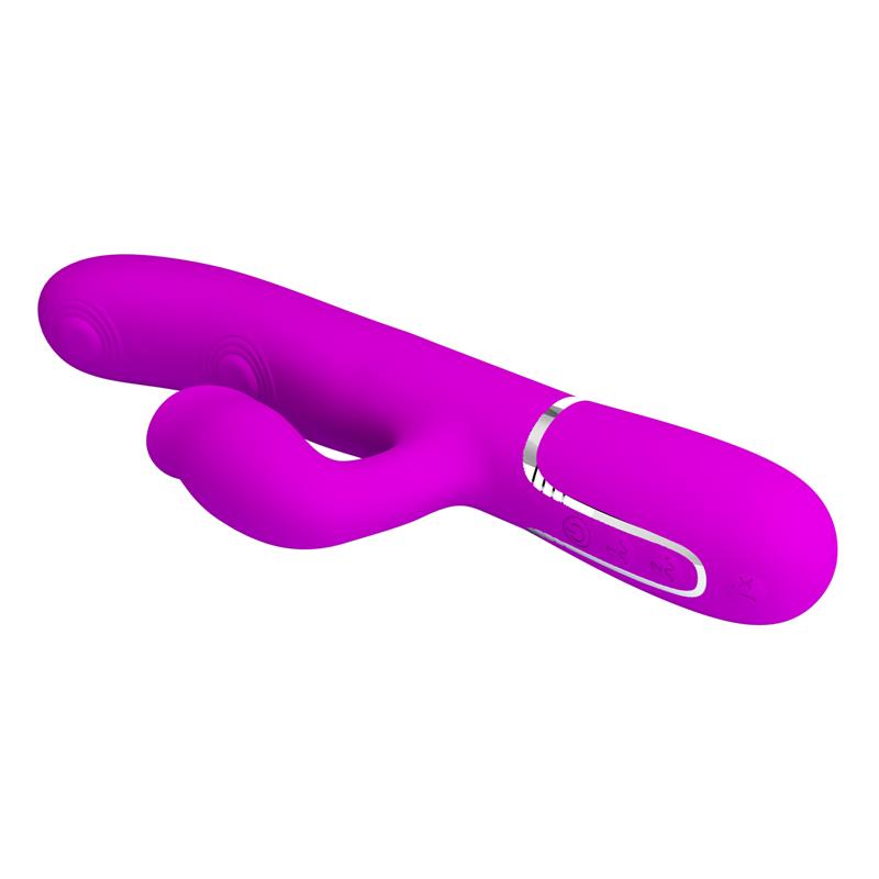PRETTYLOVE - GIGI VIBRADOR CON LICKING Y THUMPING FUCSIA