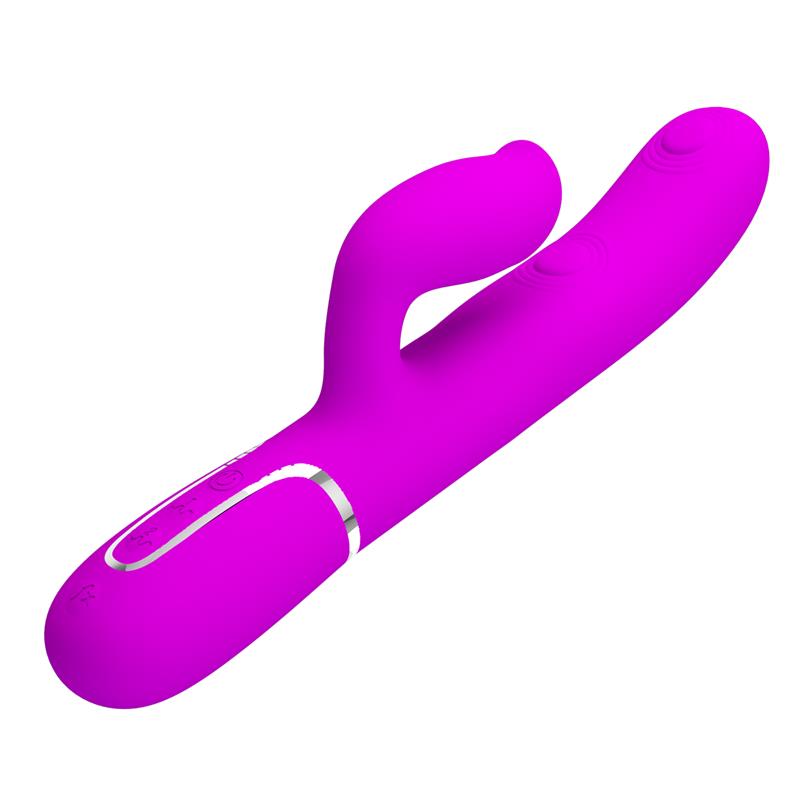 PRETTYLOVE - GIGI VIBRADOR CON LICKING Y THUMPING FUCSIA