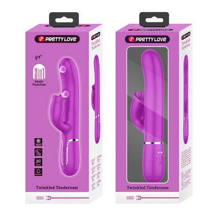 PRETTYLOVE - GIGI VIBRADOR CON LICKING Y THUMPING FUCSIA