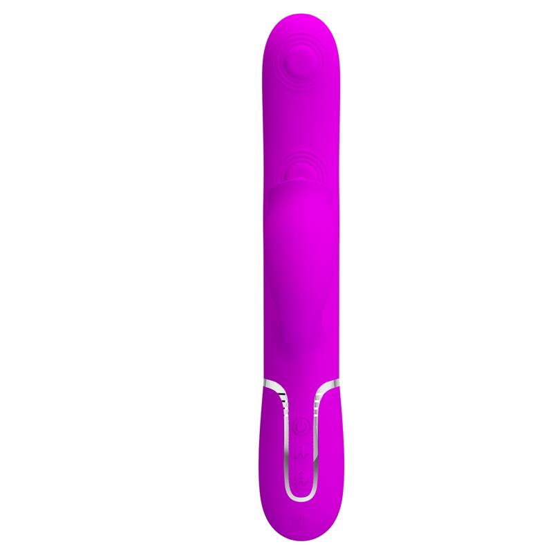 PRETTYLOVE - GIGI VIBRADOR CON LICKING Y THUMPING FUCSIA