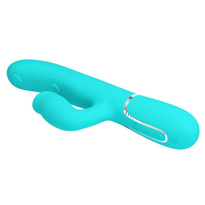 PRETTYLOVE - GIGI VIBRADOR CON LICKING Y THUMPING TURQUESA