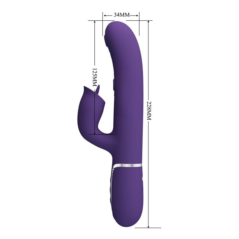 PRETTYLOVE - GIGI VIBRADOR CON LICKING Y THUMPING