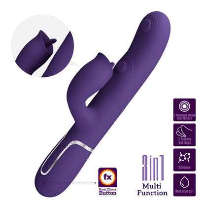 PRETTYLOVE - GIGI VIBRADOR CON LICKING Y THUMPING