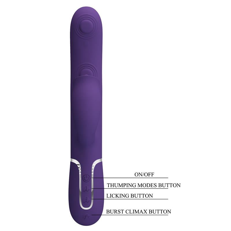 PRETTYLOVE - GIGI VIBRADOR CON LICKING Y THUMPING