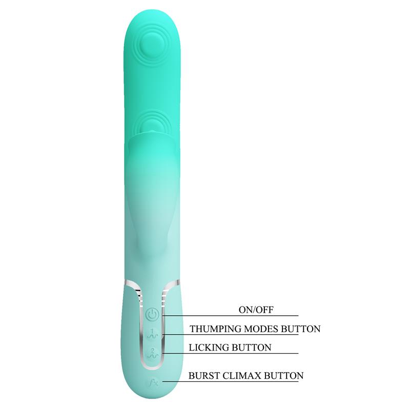 PRETTYLOVE - GIGI VIBRADOR CON THUMPING Y LICKING
