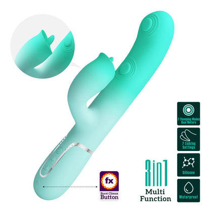 PRETTYLOVE - GIGI VIBRADOR CON THUMPING Y LICKING