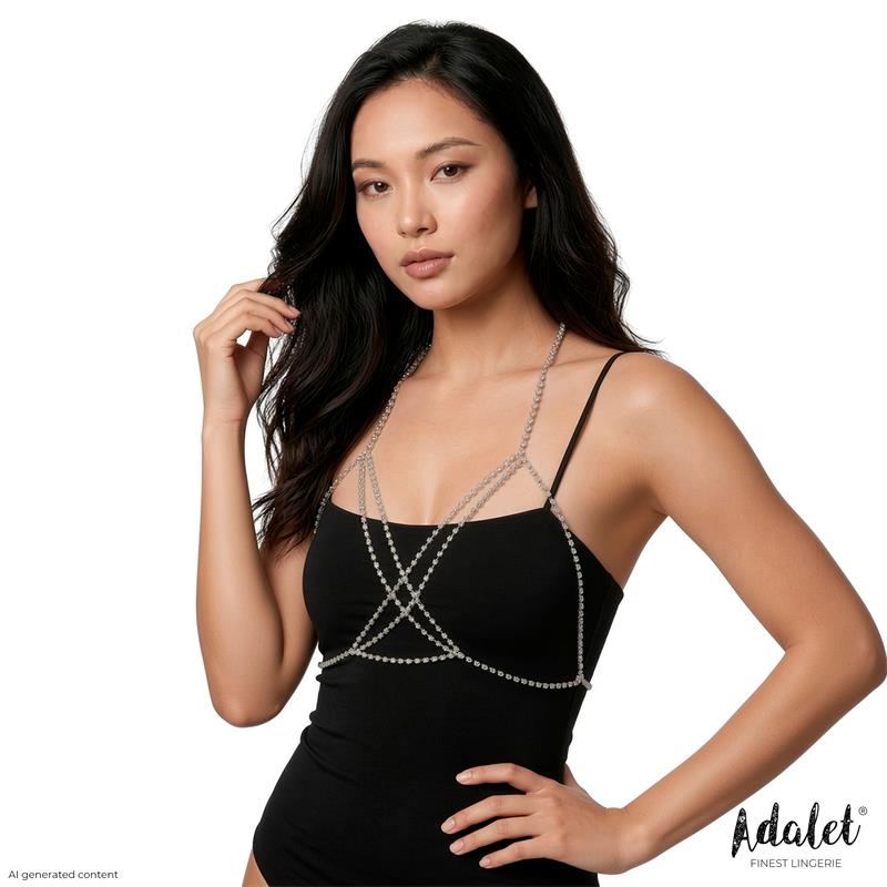 ADALET LINGERIE - GINEVRA SUJETADOR PLATEADO TALLA ÚNICA