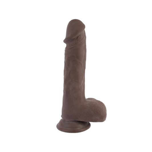 CHISA - GLAM GLADIATOR DILDO DUAL DENSITY MARRÓN 21.5CM