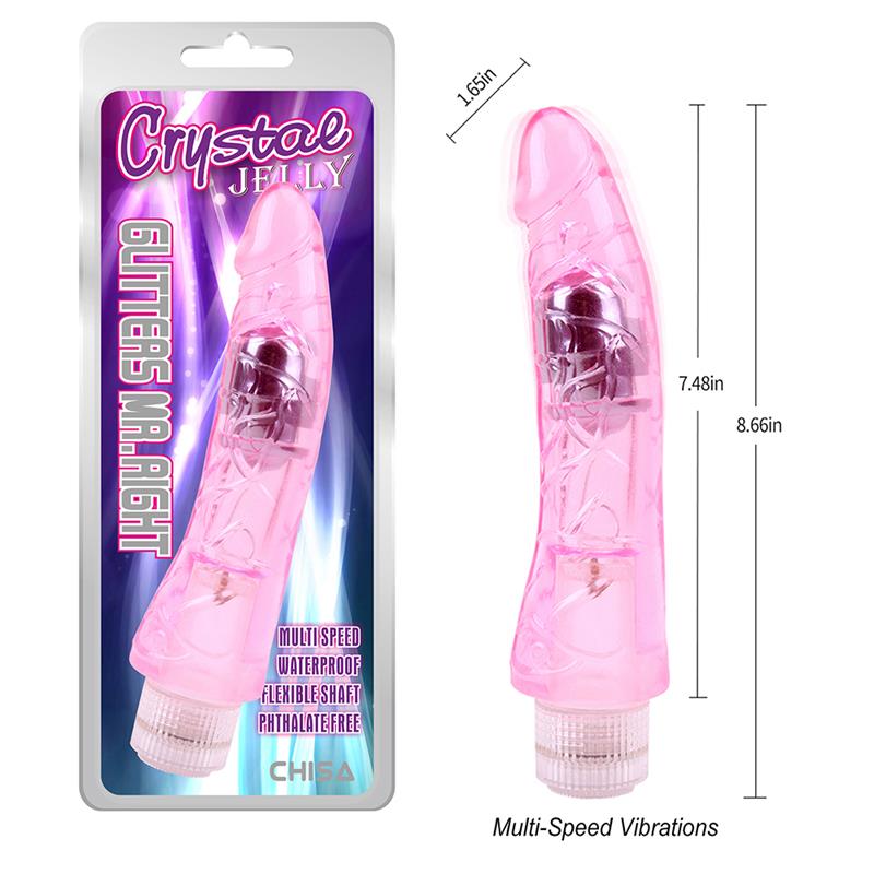 CHISA - GLITTERS MR.RIGHT VIBRADOR ROSA