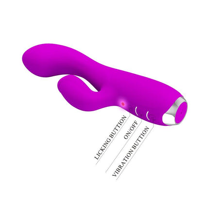 PRETTYLOVE - GLORIA VIBRADOR CON LENGUA USB