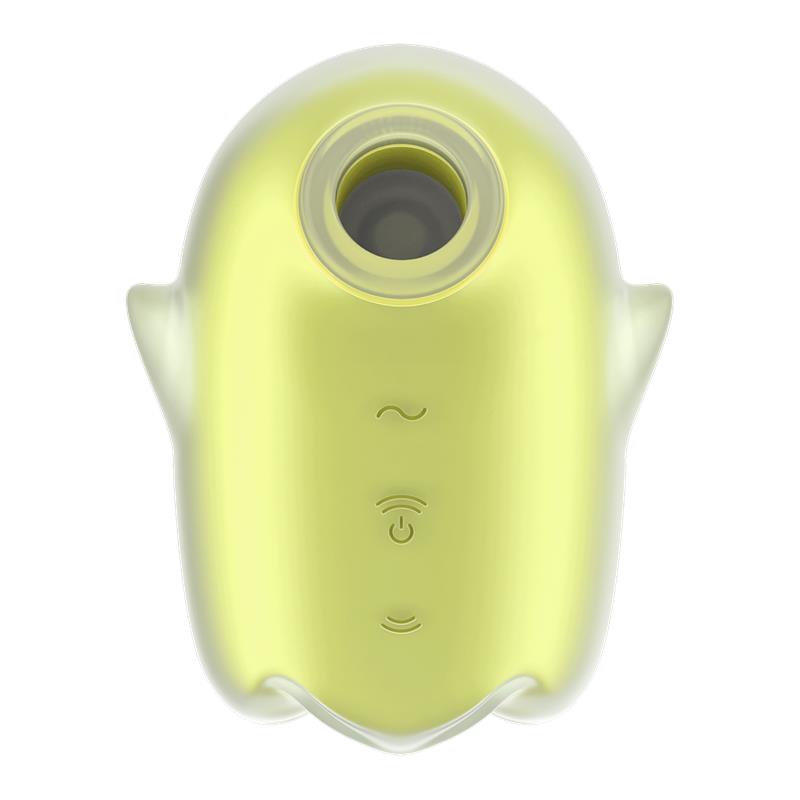 SATISFYER - GLOWING GHOST SUCCIONADOR BRILLA EN LA OSCURIDAD AMARILLO