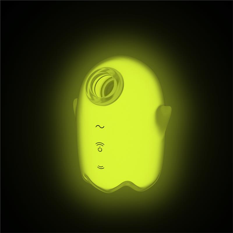 SATISFYER - GLOWING GHOST SUCCIONADOR BRILLA EN LA OSCURIDAD AMARILLO