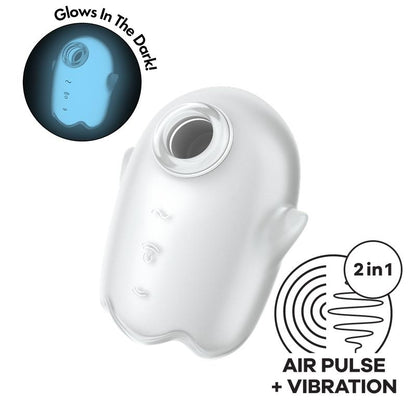 SATISFYER - GLOWING GHOST SUCCIONADOR BRILLA EN LA OSCURIDAD