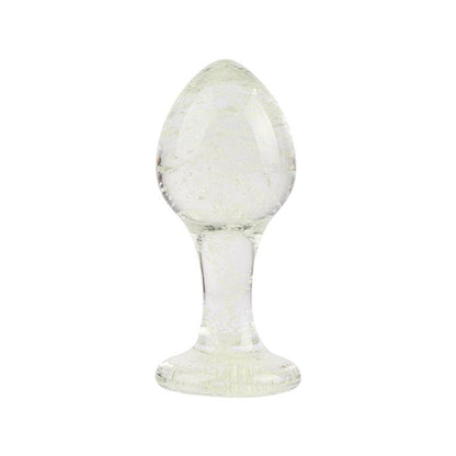 CHISA - GLOWS KINKY PLUG ANAL DE CRISTAL BRILLA EN LA OSCURIDAD 3.8