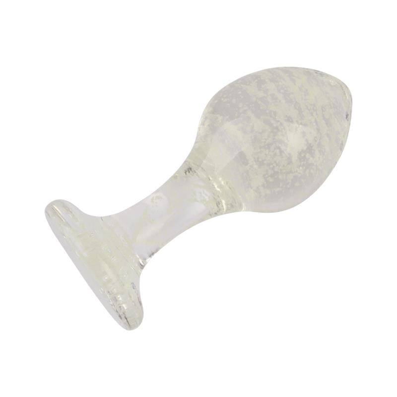 CHISA - GLOWS KINKY PLUG ANAL DE CRISTAL BRILLA EN LA OSCURIDAD 3.8
