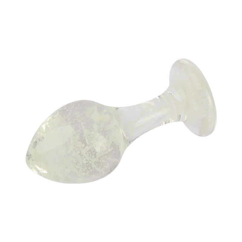 CHISA - GLOWS KINKY PLUG ANAL DE CRISTAL BRILLA EN LA OSCURIDAD 3.8