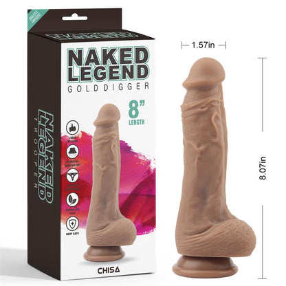 CHISA - GOLD DIGGER DILDO SILICONA LÍQUIDA 8 - 20.5CM