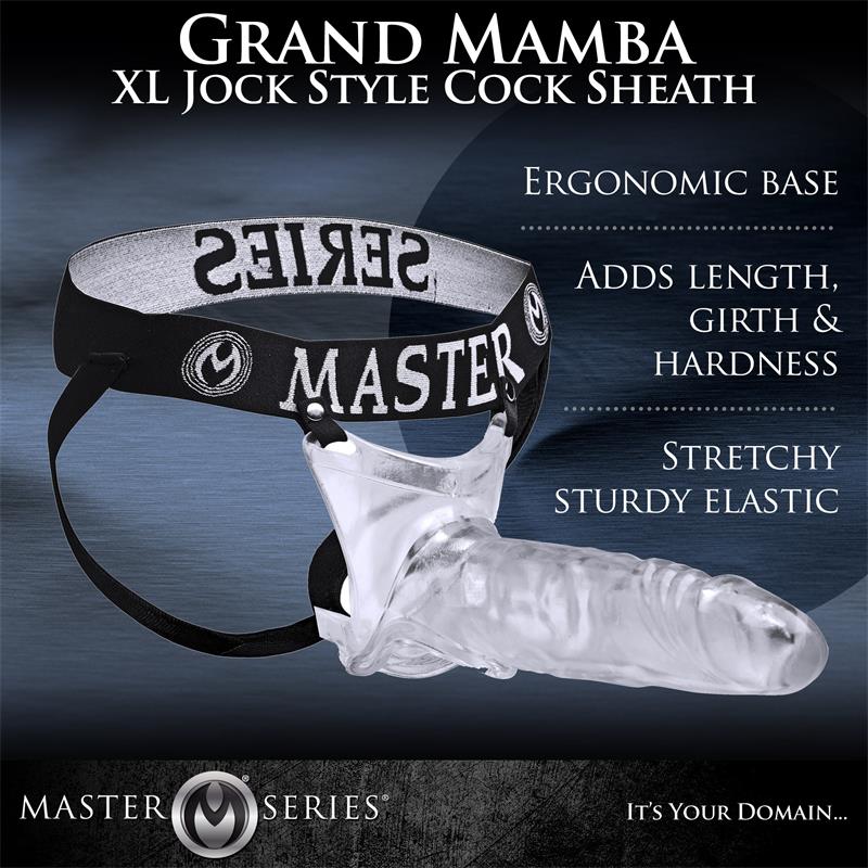 CREATURE COCKS - GRAND MAMBA XL SUSPENSORIO CON DILDO HUECO TRANSPARENTE