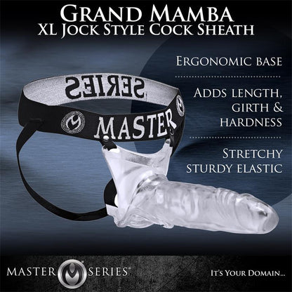 CREATURE COCKS - GRAND MAMBA XL SUSPENSORIO CON DILDO HUECO TRANSPARENTE