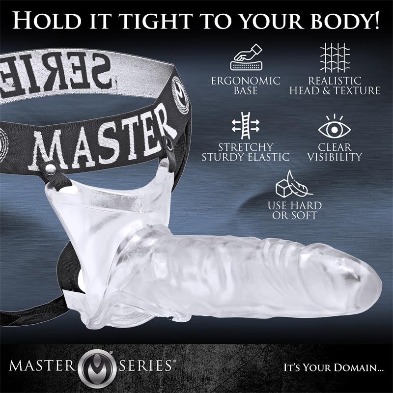 CREATURE COCKS - GRAND MAMBA XL SUSPENSORIO CON DILDO HUECO TRANSPARENTE