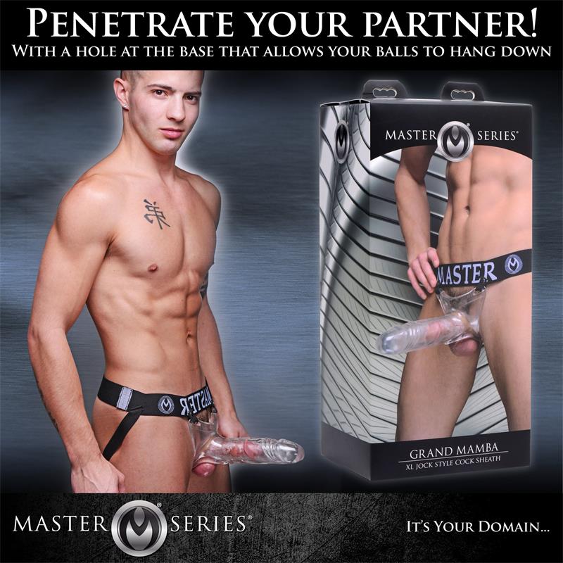 CREATURE COCKS - GRAND MAMBA XL SUSPENSORIO CON DILDO HUECO TRANSPARENTE
