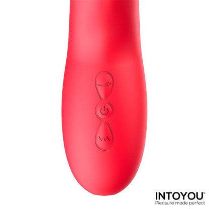 INTENSE - JESSICA VIBRADOR MULTIFUNCIÓN ESTIMULACIÓN CLÍTORIS 24.8 CM ROJO