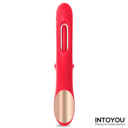 INTENSE - JESSICA VIBRADOR MULTIFUNCIÓN ESTIMULACIÓN CLÍTORIS 24.8 CM ROJO