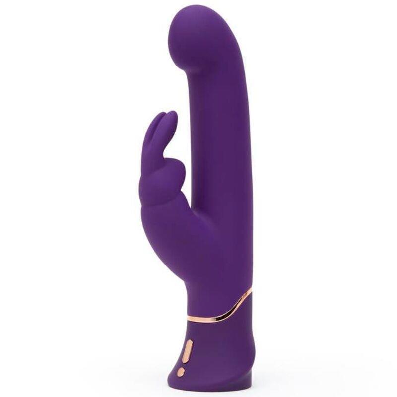 FIFTY SHADES OF GREY - GREEDY GIRL VIBRADOR CON MOVIMIENTO ESTIMULADOR PUNTO G Y RABBIT PÚRPURA