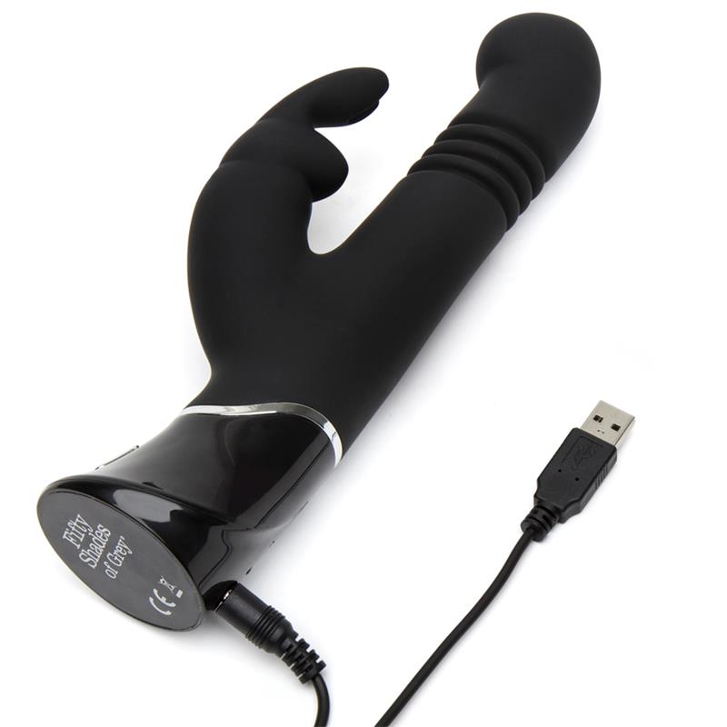 FIFTY SHADES OF GREY - GREEDY GIRL VIBRADOR CON MOVIMIENTO PUNTO G USB