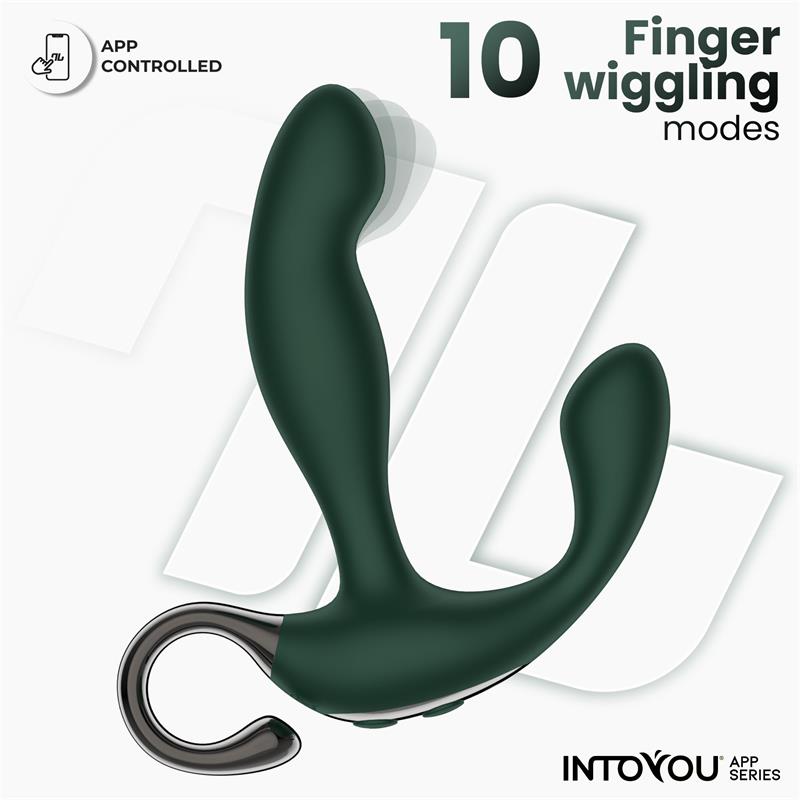 INTOYOU APP SERIES - GREENY MASAJEADOR PROSTÁTICO CON FINGER WIGGLING Y APP